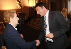 Aurelia Pratolini e il sindaco Renzi