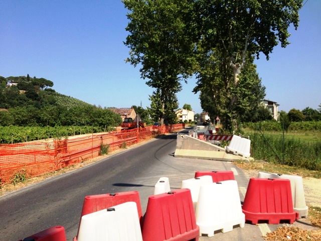 I lavori sul Rio Ganghereto a Gavena (foto gonews.it)