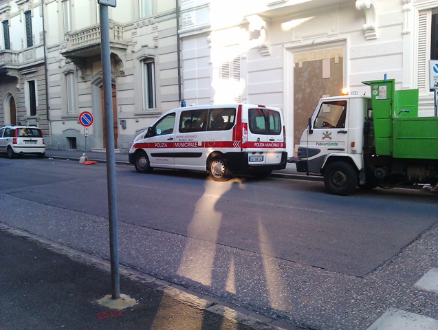 Il punto dove è avvenuto l'incidente in via Giovanni da Empoli a Empoli (foto gonews.it)