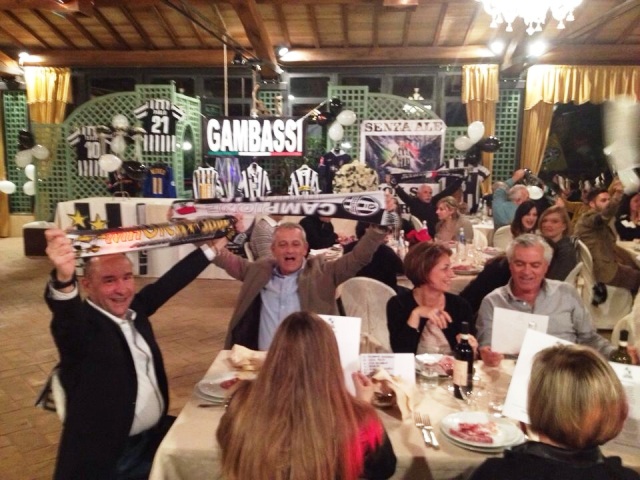 La cena di Natale dello Juventus Club di Gambassi Terme