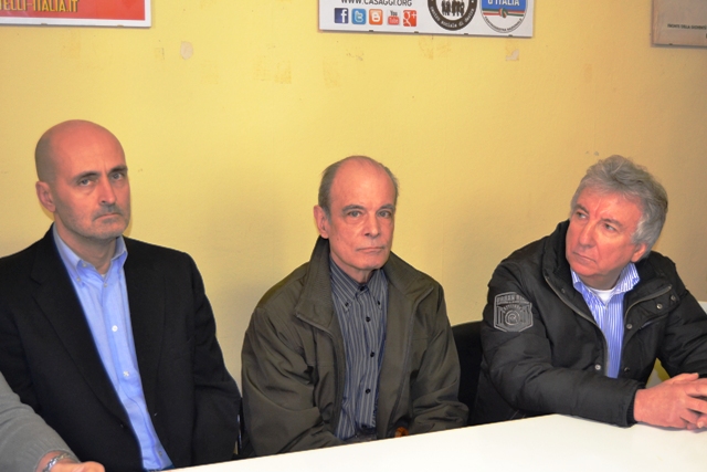 Da sinistra: Simone Fantini, Giovanni Peis e Orlando Mottola (foto gonews.it)