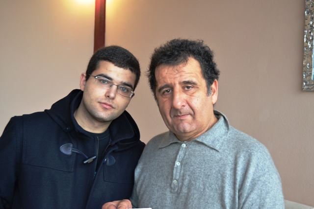 Riccardo Corsi (a destra) candidato sindaco della lista civica 'Empoli rialzati' e Andrea Vitello presidente del comitato (foto gonews.it)