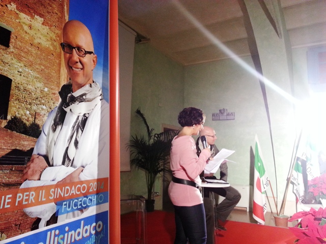 La presentazione della candidatura di Alessio Spinelli alla Tinaia di Parco Corsini a Fucecchio