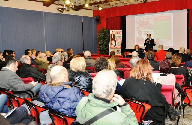La presentazione di Giuseppe Torchia a Vinci