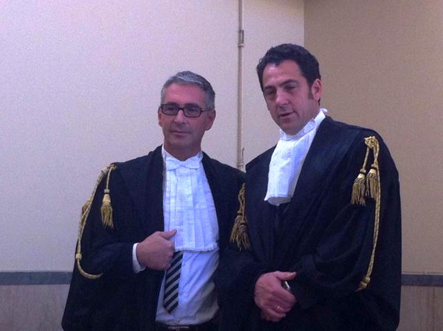 Gli avvocati Pardo Cellini e Baldassare Lauria