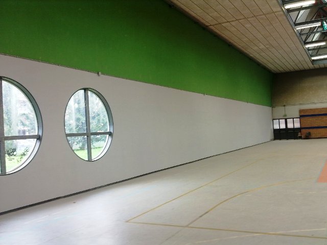 La palestra sistemata al polo scolastico di San Bartolo a Cintoia a Firenze