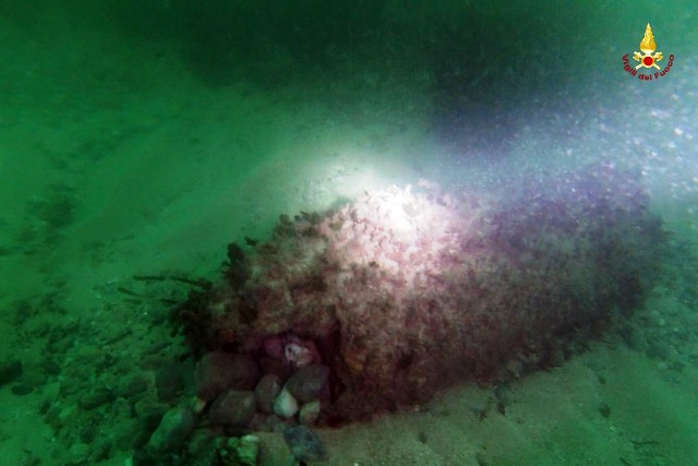 Gli ordigni bellici sul fondale alla Meloria di Livorno