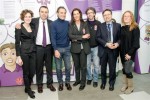 Il Ct Prandelli con i curatori della mostra (foto di Andrea Martini)