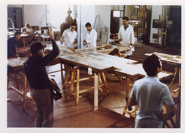 Gli Angeli del Nord nel 1966 per l'alluvione a Firenze