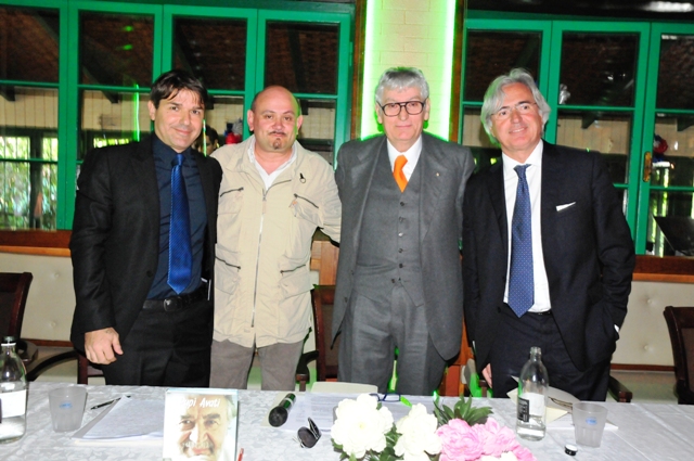 Direttore Maurizio Laudicino, Impresario della Capannina Riccardo Santini, Patron Gherardo Guidi e Sindaco di Forte dei Marmi Umberto Buratti