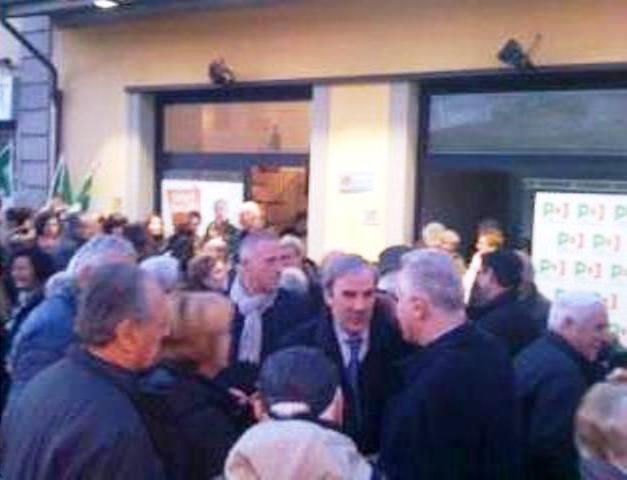 L'inaugurazione del comitato elettorale di Vittorio Gabbanini