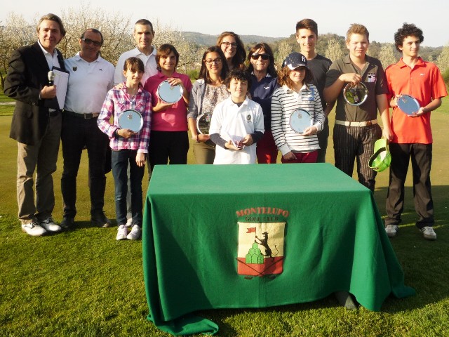 Le premiazioni della prova di 'Pinocchio sul green' a Montelupo Fiorentino