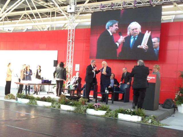 La visita di Monsignor Fausto Tardelli e di Vittorio Gabbanini a Lineapelle
