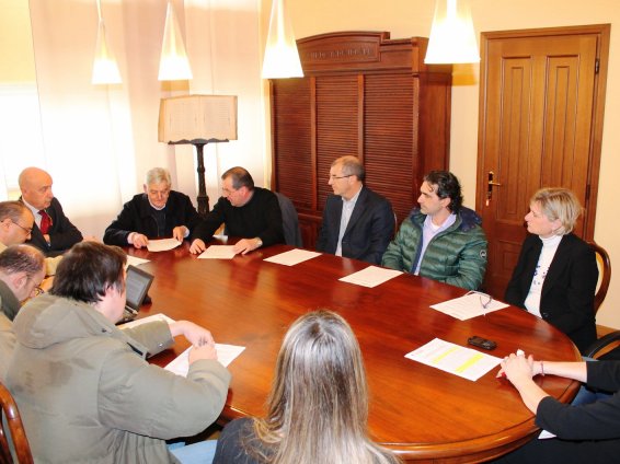 Una foto della conferenza stampa