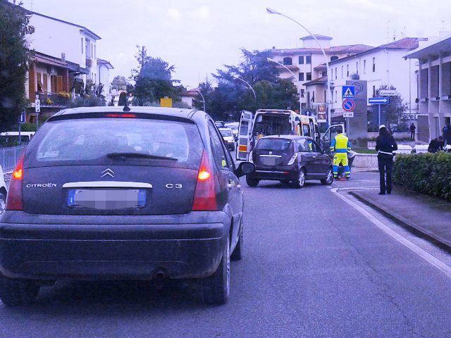 L'incidente in via Cherubini a Empoli (foto gonews.it)