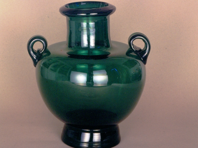 L'oggetto del Museo del Vetro di Empoli in esposizione alla Mostra dell'Artigianato a Firenze