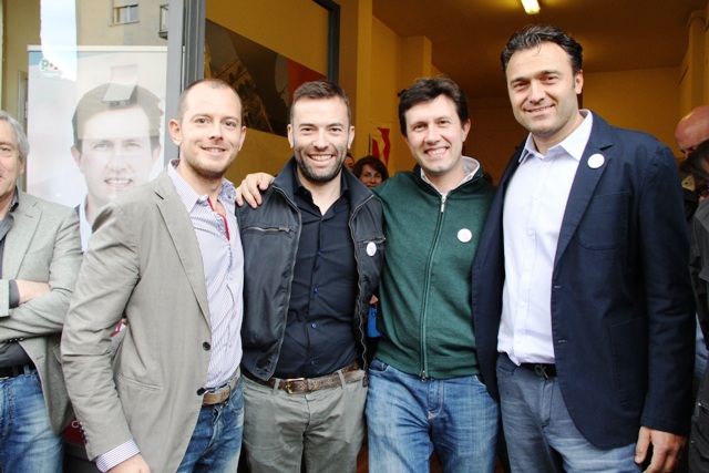 L'inaugurazione del comitato elettorale di Dario Nardella in via Dosio a Firenze