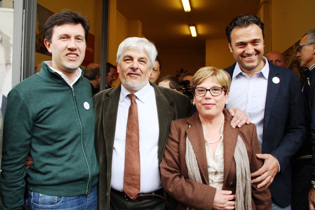 L'inaugurazione del comitato elettorale di Dario Nardella in via Dosio a Firenze