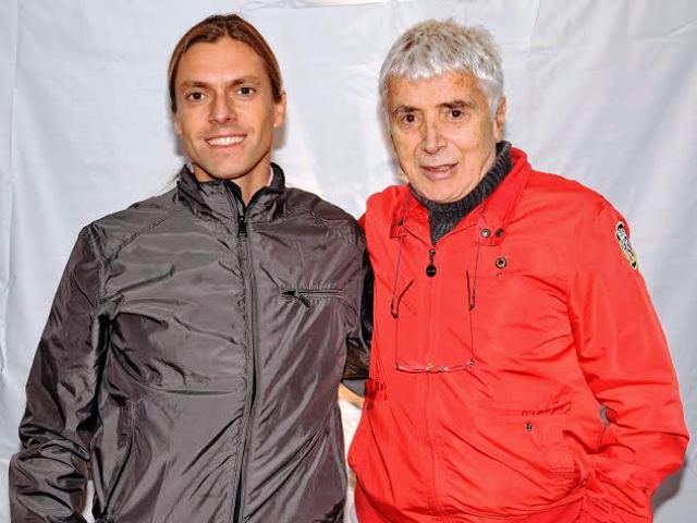 Luca Mazzantini, a sinistra, con Don Backy