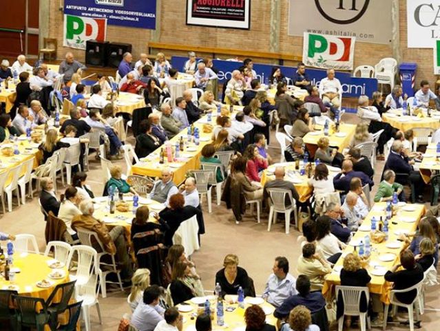 La cena con Alessio Falornu al Palazzetto dello Sport di Castelfiorentino