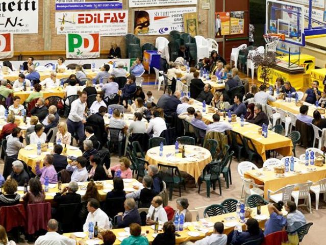 La cena con Alessio Falorni al Palazzetto dello Sport di Castelfiorentino