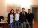 Un momento della visita di Hans Reitz