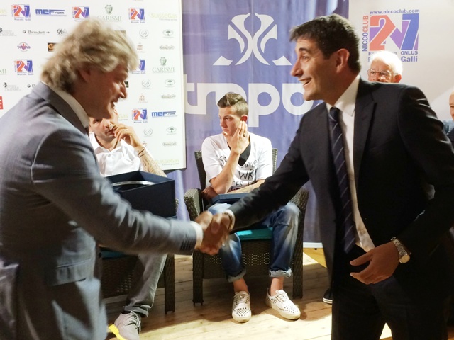 Silvano Piacentini della Carismi, a destra, e Giancarlo Antognoni