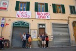 striscioni di solidarietà ai palestinesi rifondazione empoli