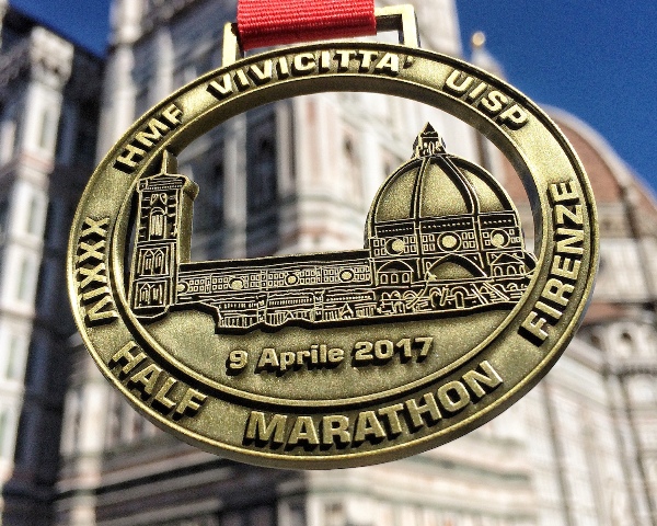 Half Marathon Firenze Vivicitt Il Duomo Sulla Medaglia Della Xxxiv