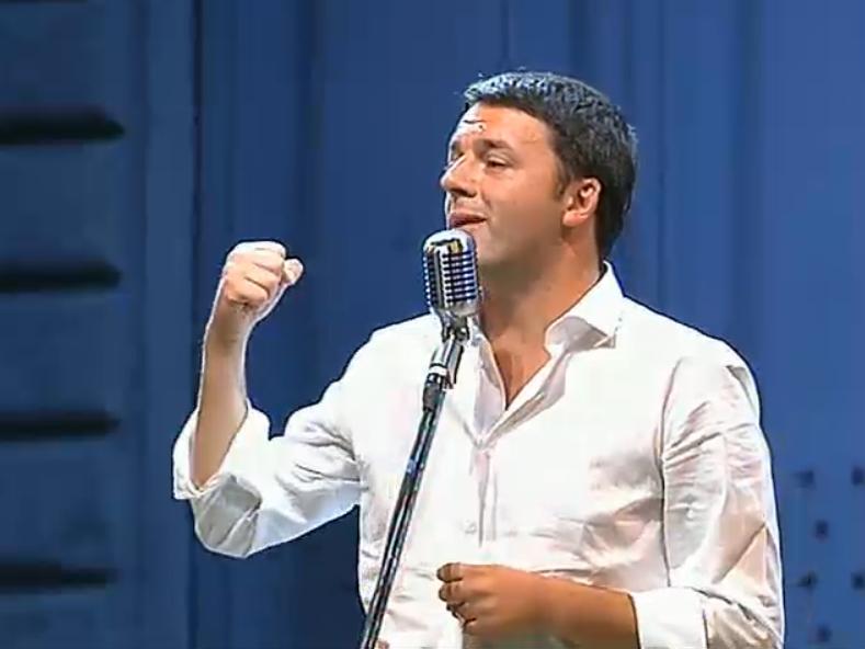 Matteo Renzi in una precedente edizione della Leopolda