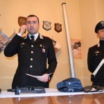 Giuseppe Pontillo illustra i dettagli sull'arresto del rapinatore a Empoli da parte dei carabinieri (foto gonews.it)