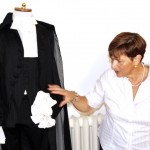 Il vestito di Marchetti realizzato dagli studenti del Cecchi di Fucecchio (foto gonews.it)