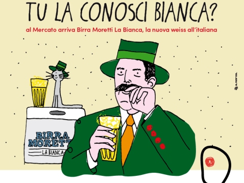 Al Mercato Centrale L Apertura Nazionale Del Primo Fusto Di Birra Moretti La Bianca Con Baffo Moretti Gonews It